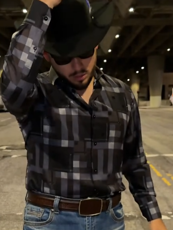 Plaid Subtle Sparkle Shirt