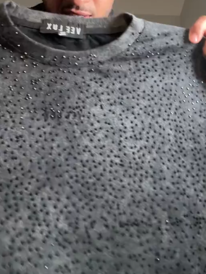 Graphite Grey Crystal Tee