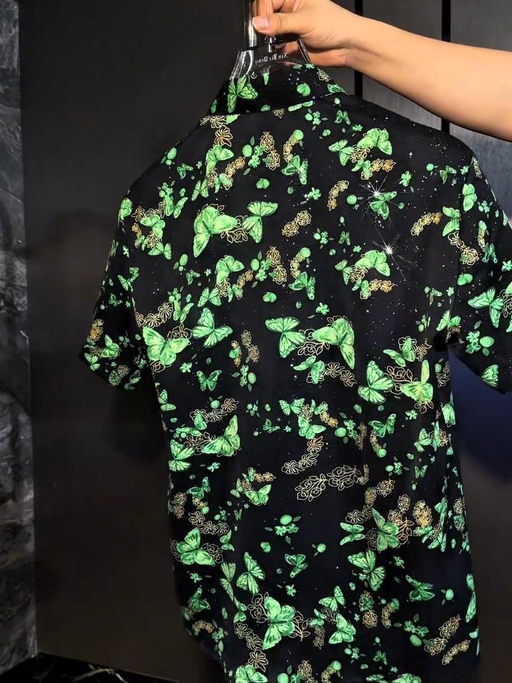 Green Butterfly Top