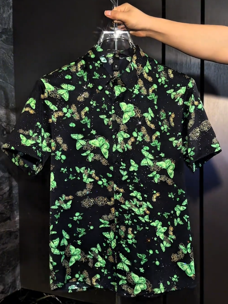 Green Butterfly Top