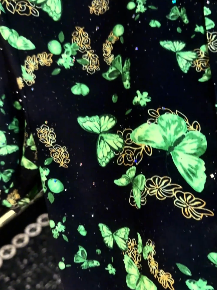 Green Butterfly Top