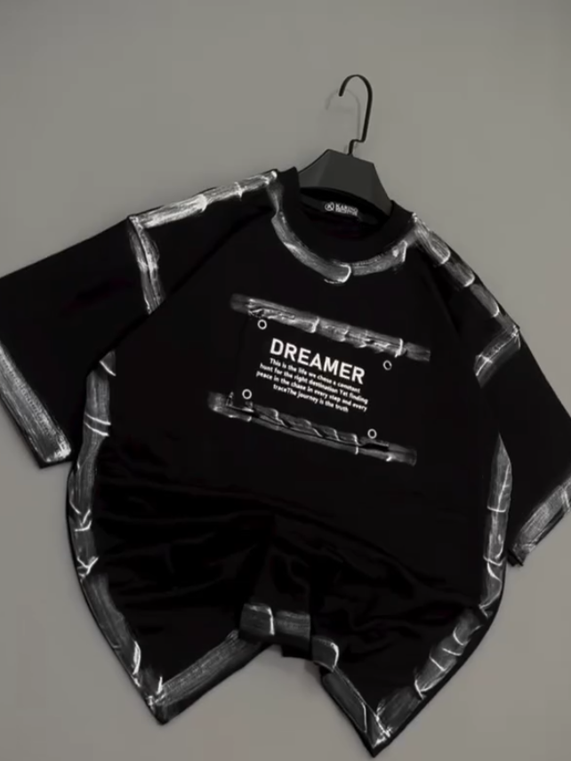 Letter Black Tee