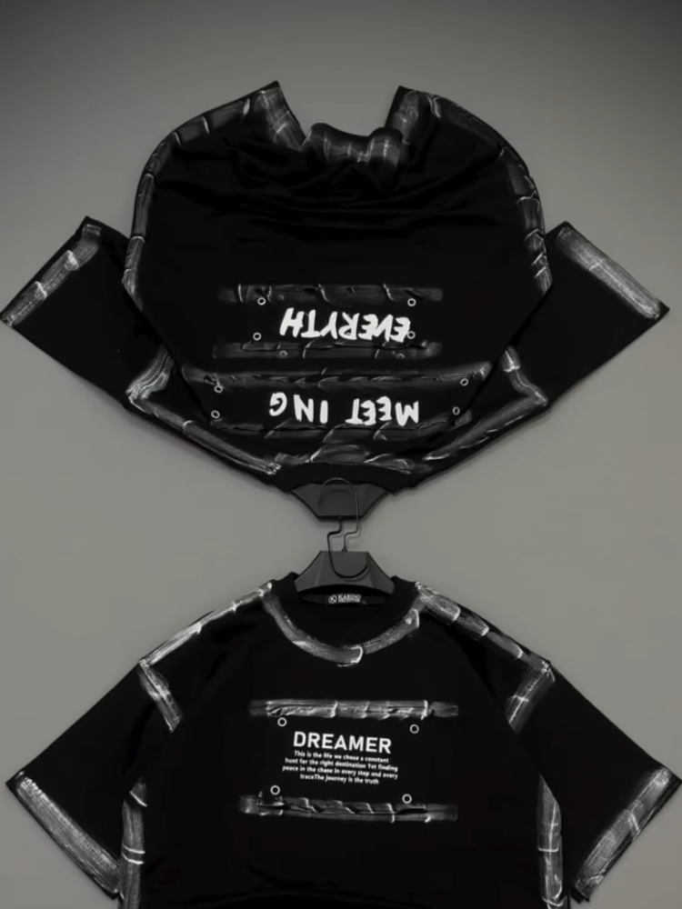 Letter Black Tee