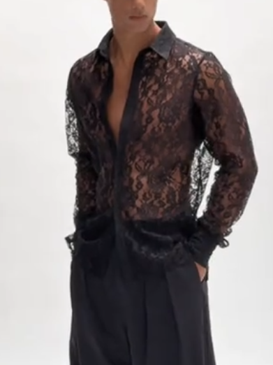 Lace Black Shirt