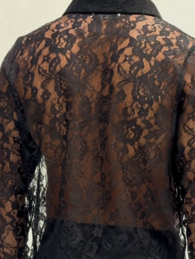 Lace Black Shirt