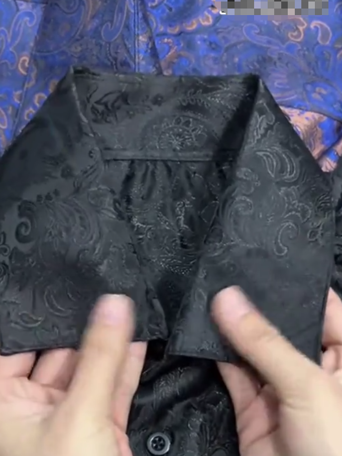 Embroidered Black Shirt