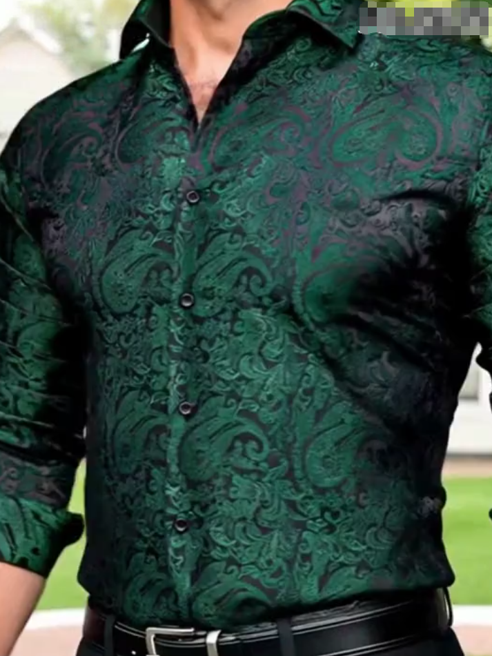 Green Embroidered Shirt