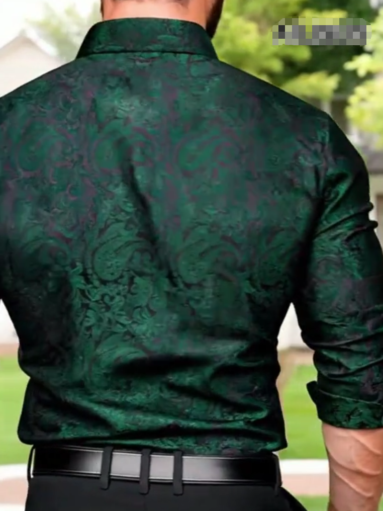 Green Embroidered Shirt