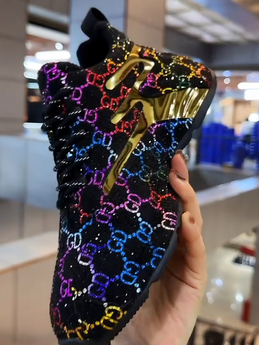 Full Crystal Men’s Sneakers