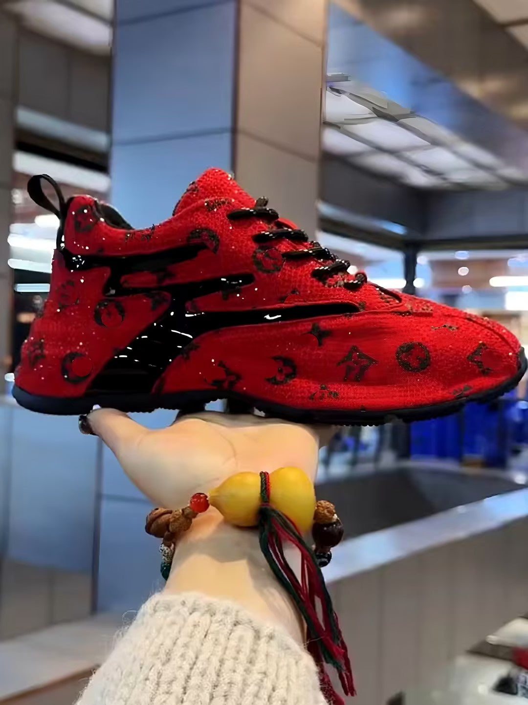 Full Crystal Men’s Sneakers