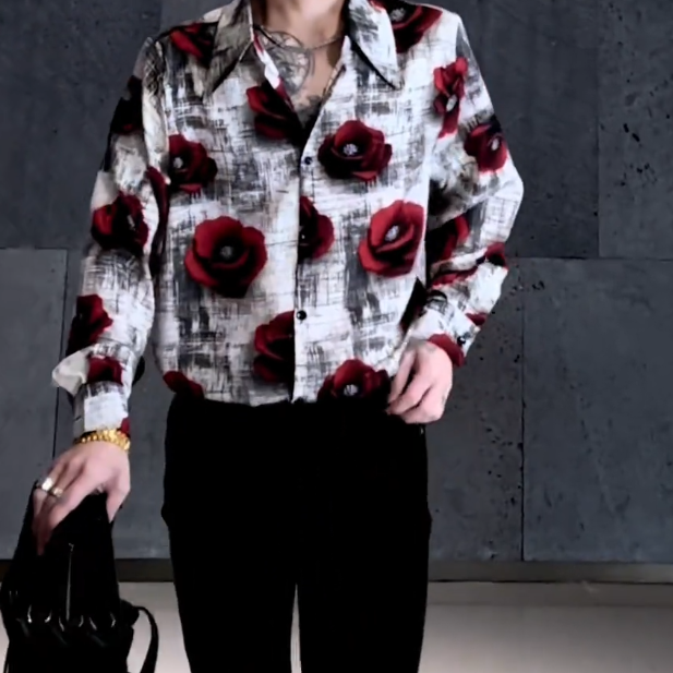 Red Dahlia White Shirt