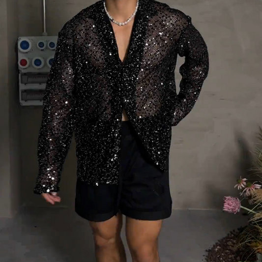 See-through diamond shirt