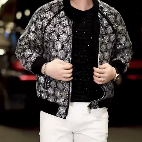 Fireworks sequined jacket