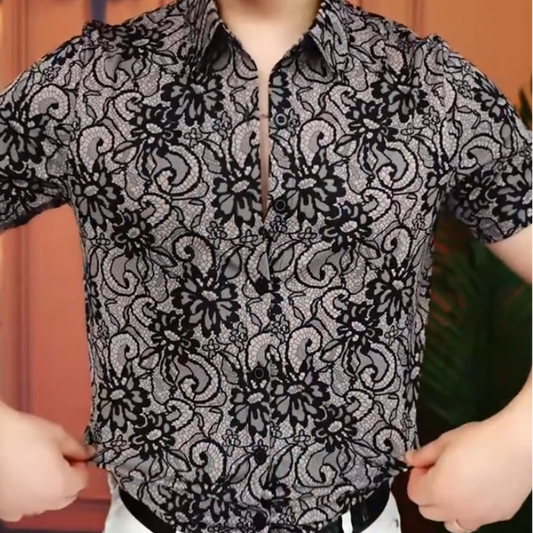 Low-key luxury men's shirt