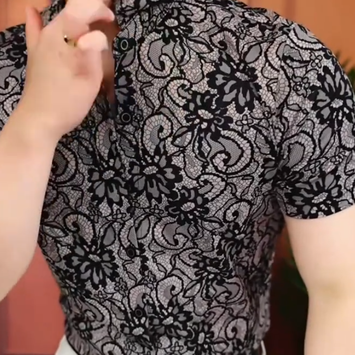 Low-key luxury men's shirt