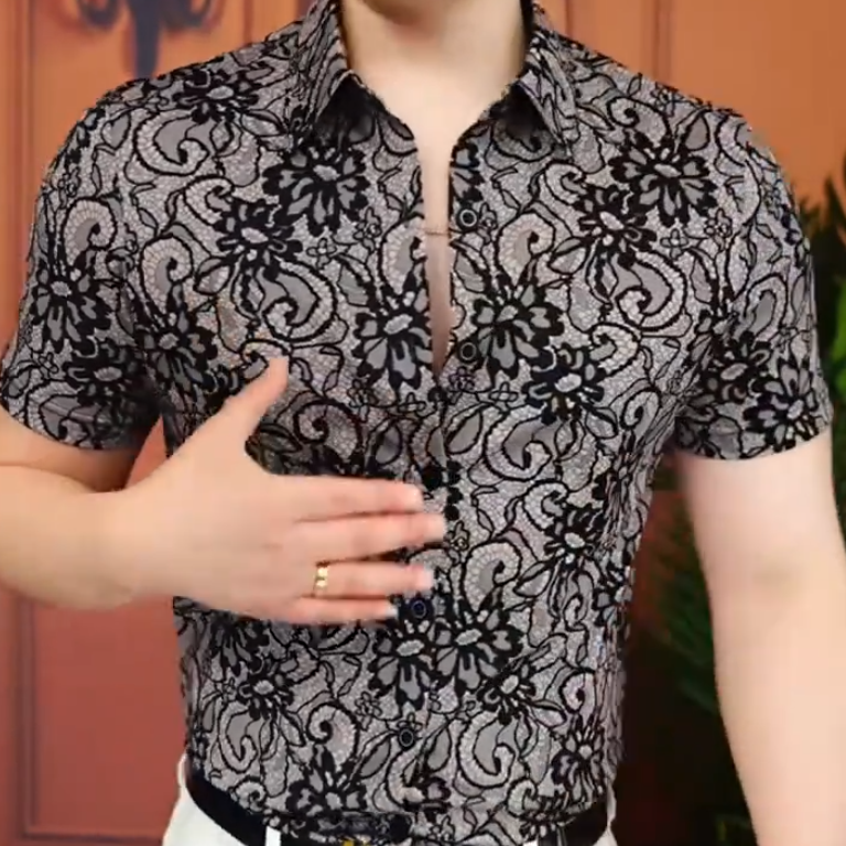 Low-key luxury men's shirt