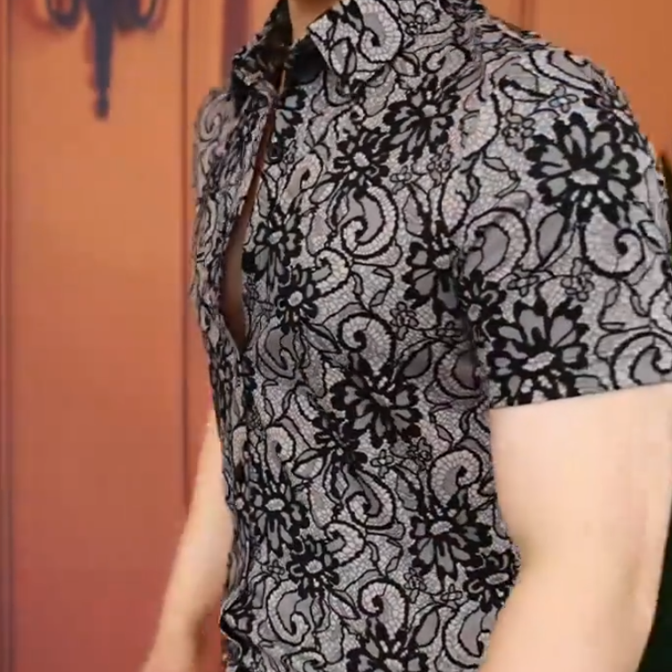Low-key luxury men's shirt