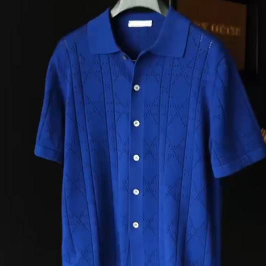 Men's knitted short sleeves