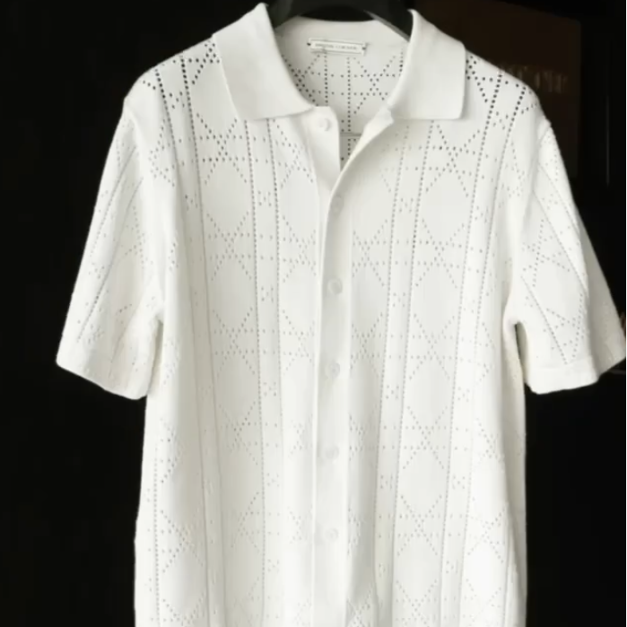 Men's knitted short sleeves
