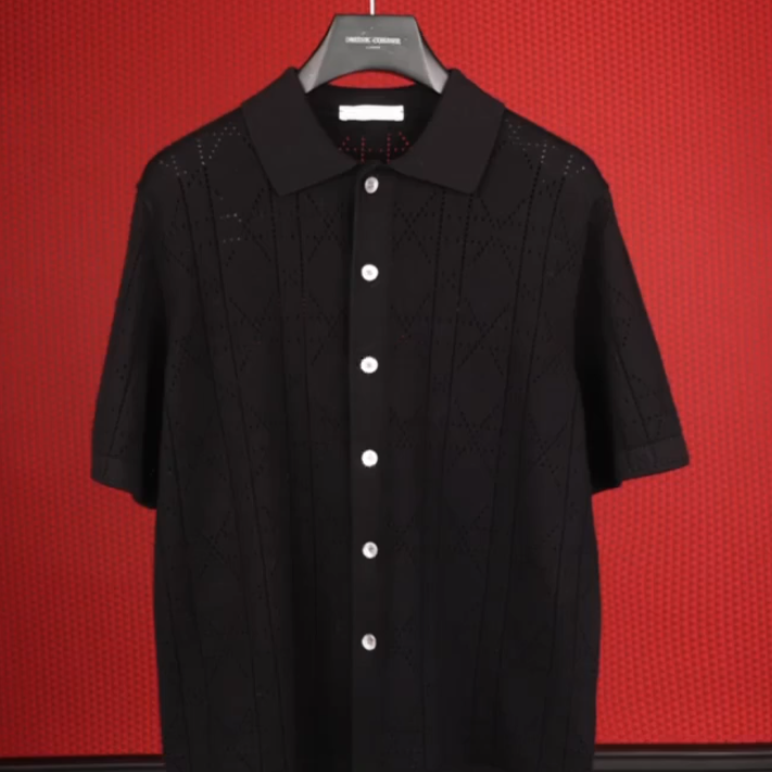 Men's knitted short sleeves