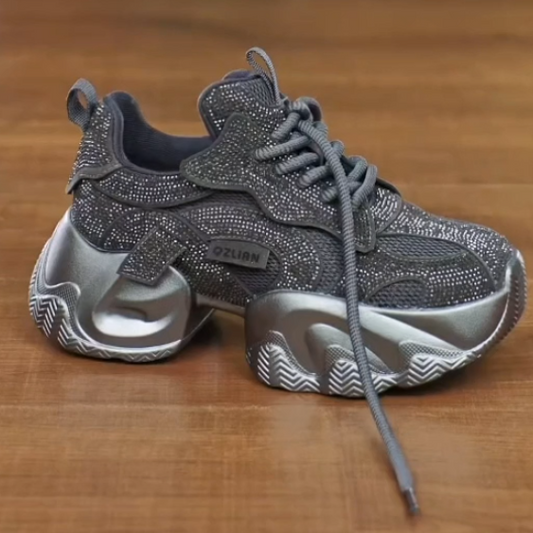 Full diamond dad shoes