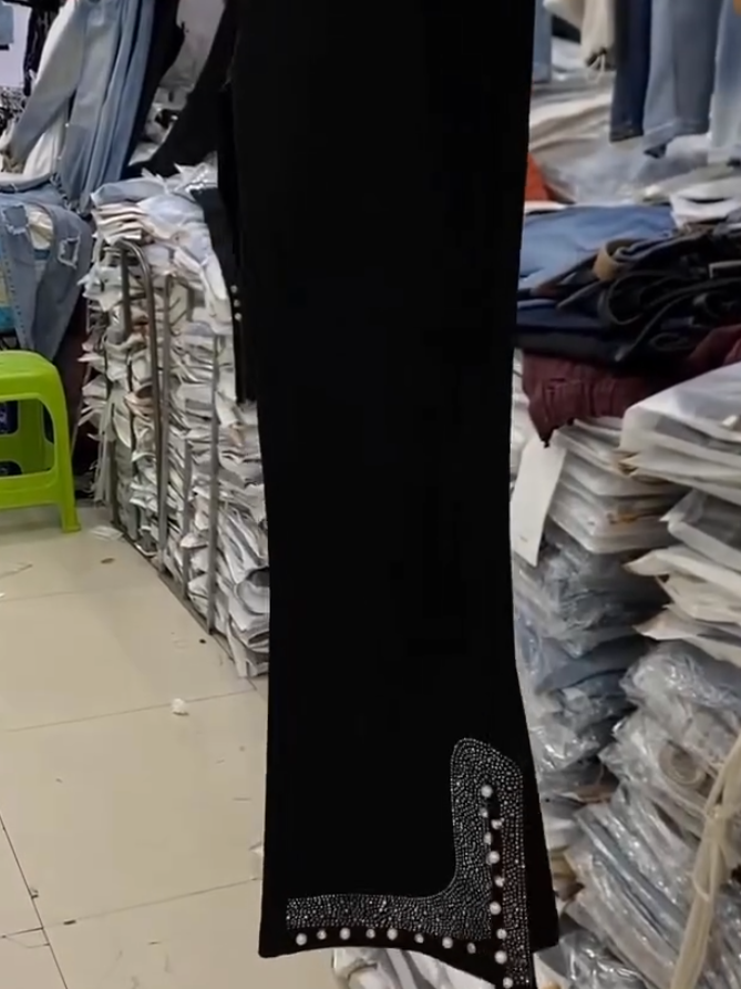 Diamond Pearl Flared Pants