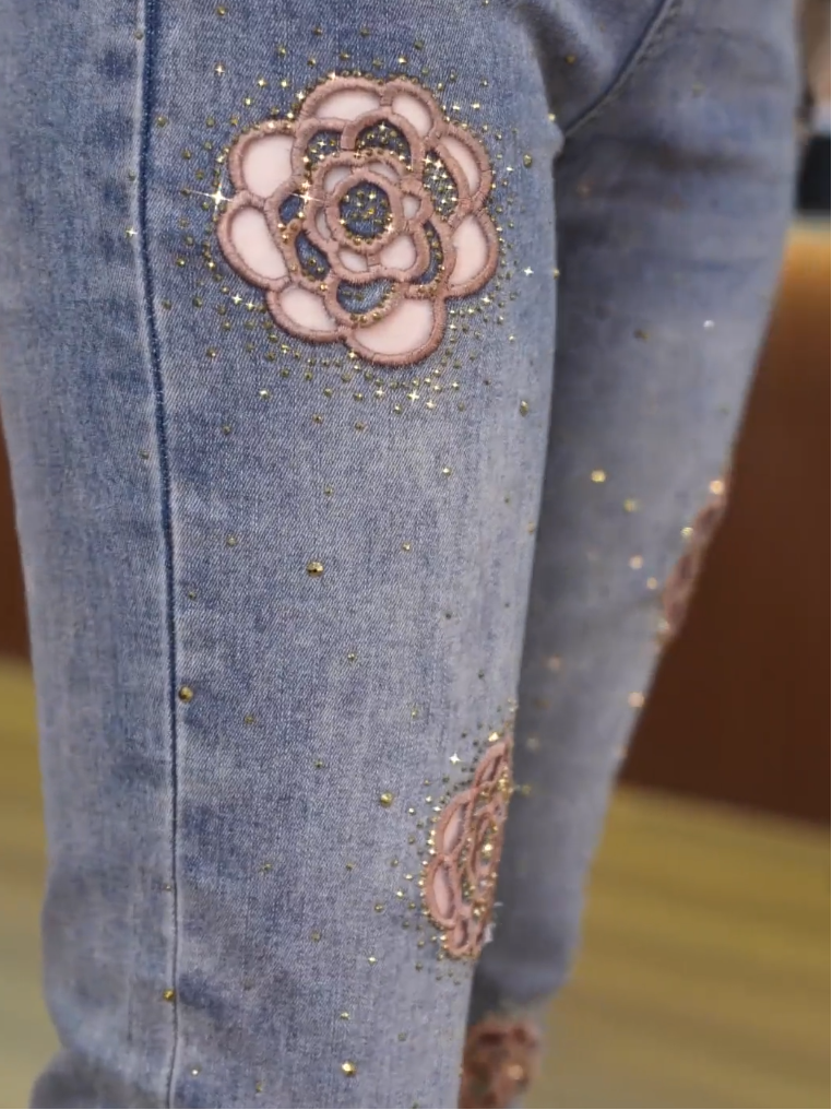 Camellia Cutout Jeans