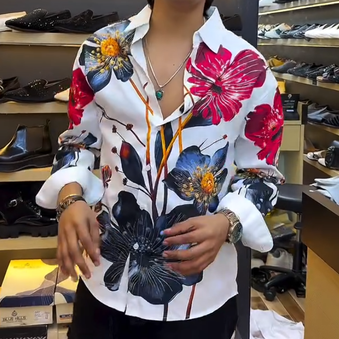 Men's colorful floral shirt