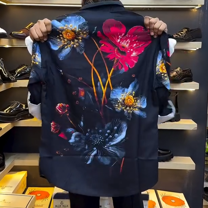 Men's colorful floral shirt