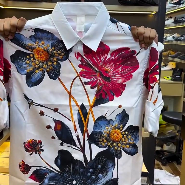 Men's colorful floral shirt