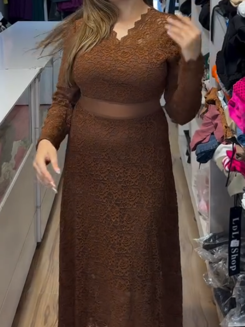 stretch lace skirt