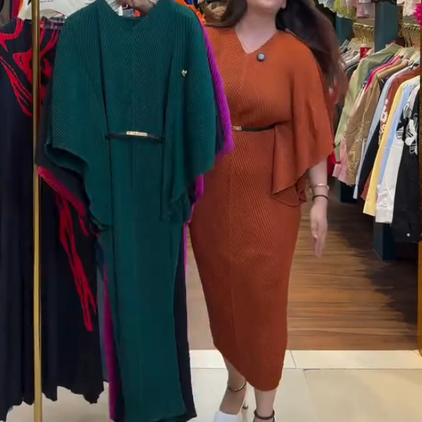 Batwing Sleeve Dress