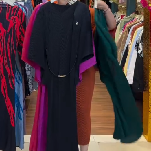 Batwing Sleeve Dress