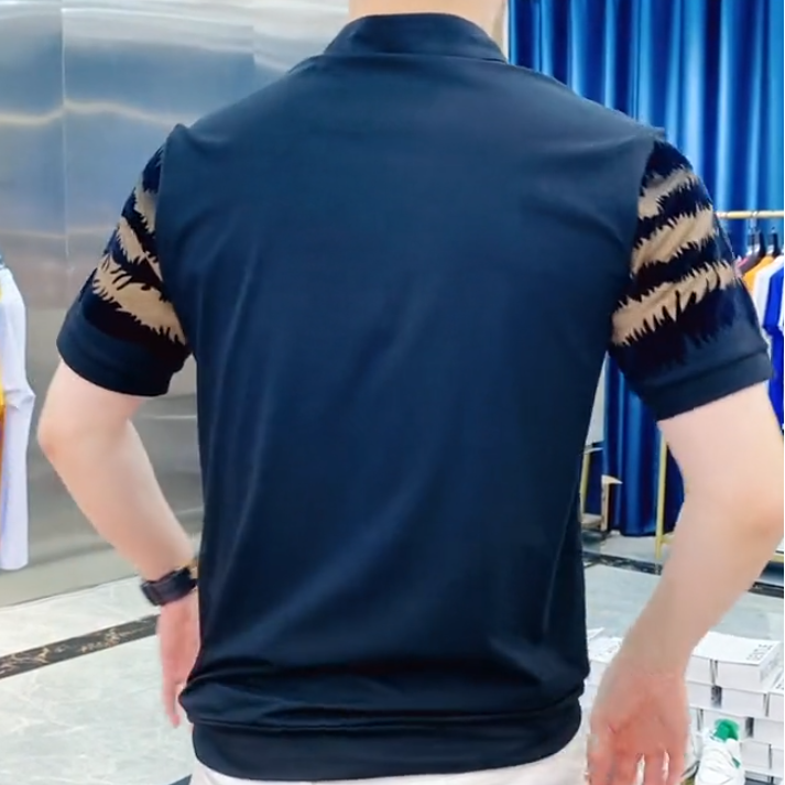 Tiger zipper polo