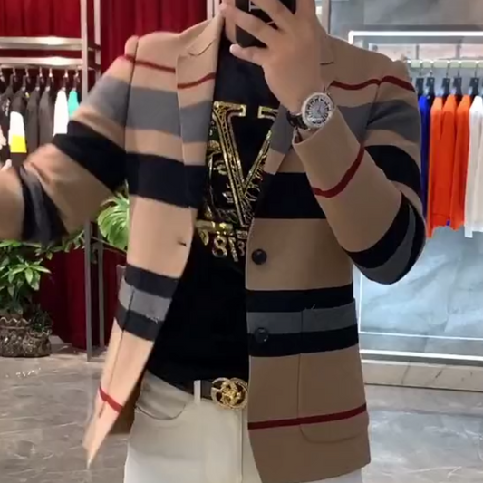 Striped thin suit