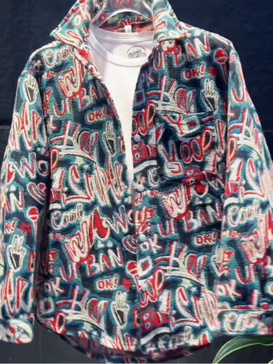 Colorful embroidered jacket