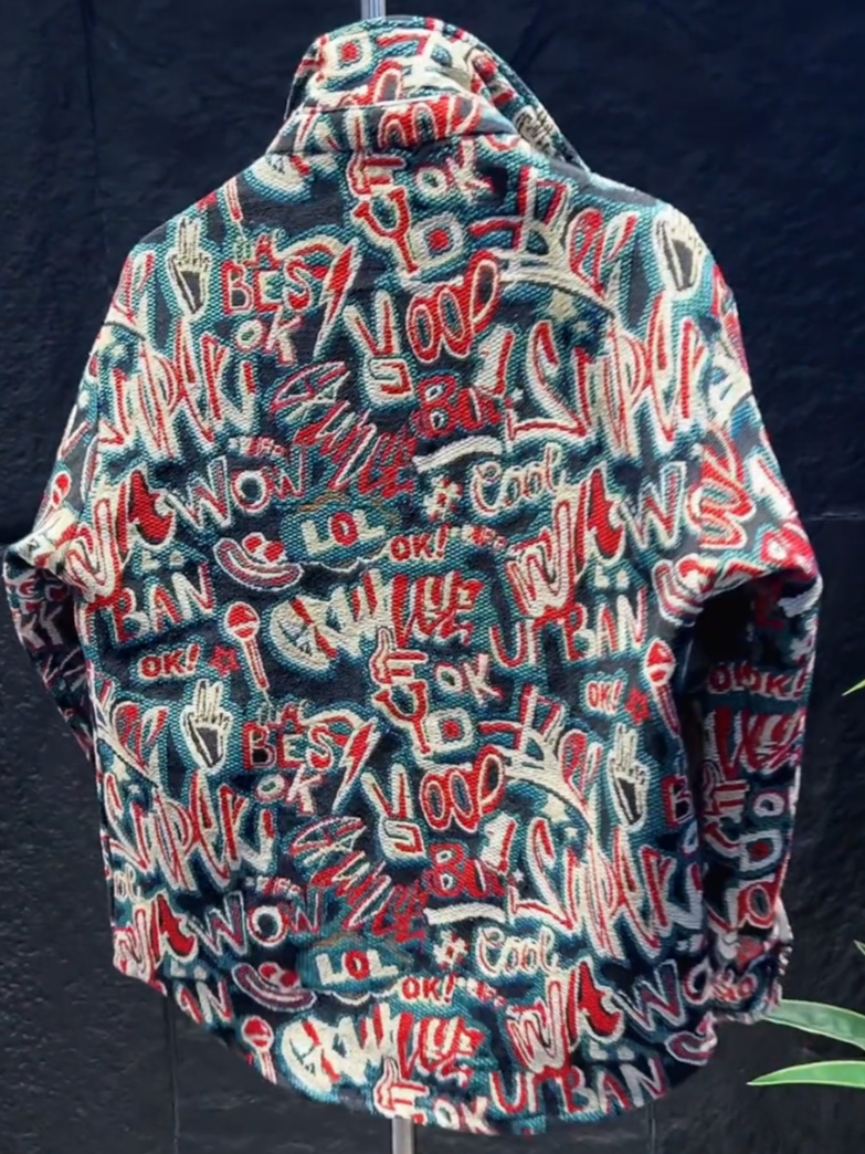 Colorful embroidered jacket