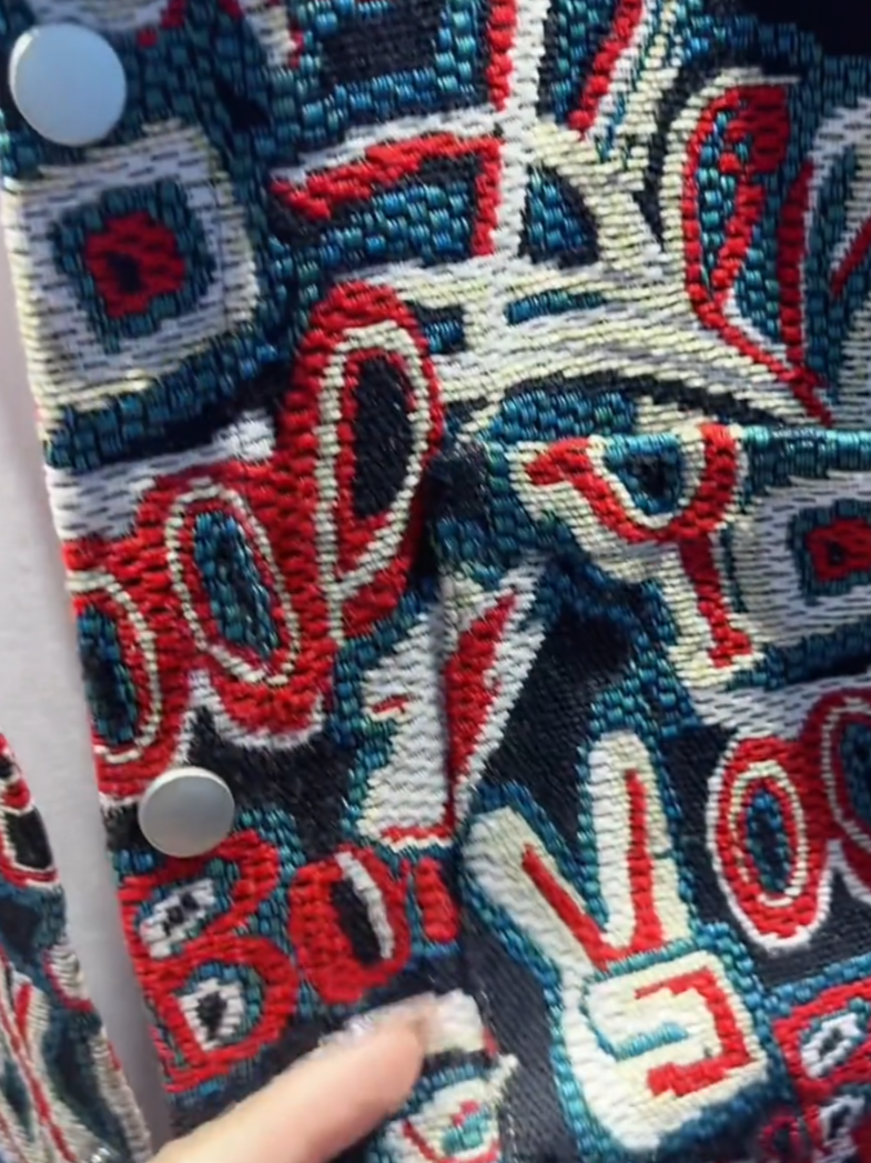 Colorful embroidered jacket