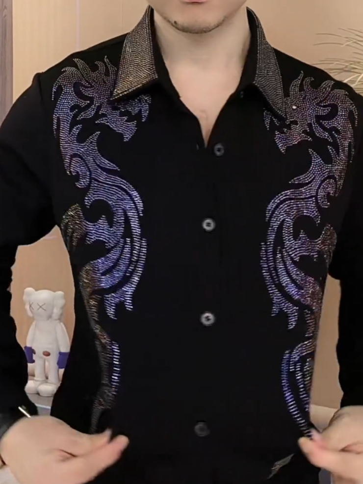 Diamond Purple Dragon Shirt