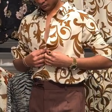 Plain printed shirt