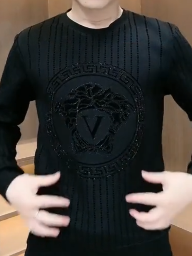 Vertical striped diamond velvet base