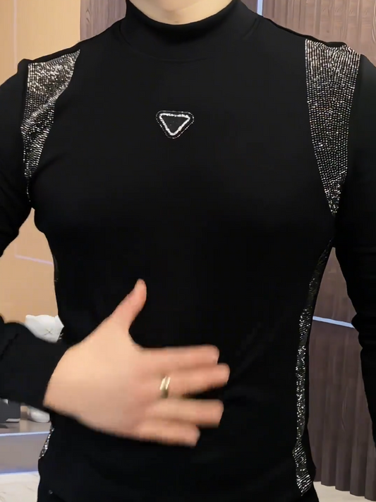 Black Base Layer with Shoulder Crystals